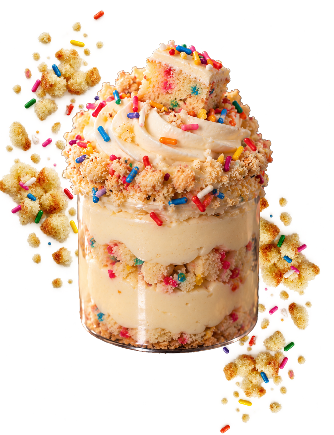 Birthday Cake Cheesecake Jar